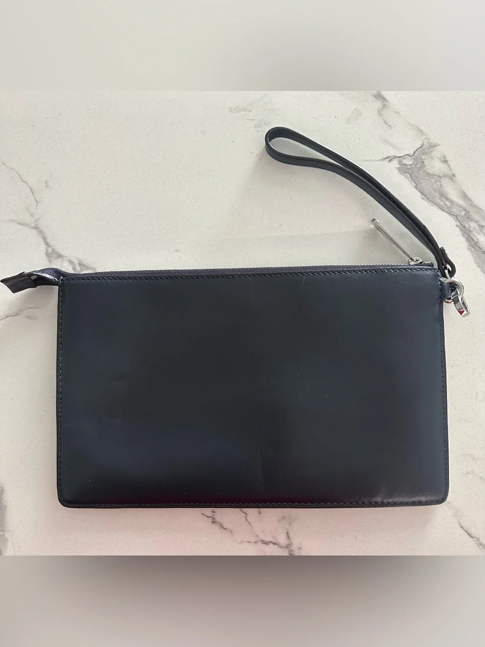 Michael Kors 3D Floral Wristlet Navy Blue – Excellent Condition